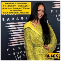 Rihanna成为美国最年轻的白手起家女性亿万富翁