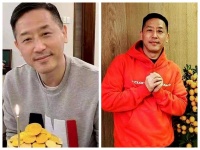 唐鹤德罕见出镜，身材发福笑容满面，与上山诗钠拥抱关系超好