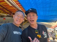 林保怡生日当天与黄宗泽偶遇 俩人合照互送祝福