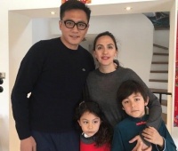 刘烨儿女诺一和霓娜近照曝光，妹妹大眼睛可爱，哥哥帅气像爸爸！