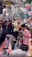 郭富城香港街头热舞