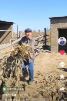 52岁邵峰晒农村生活日常！泥土地喂牲口手法熟练，穿衣打扮好朴素