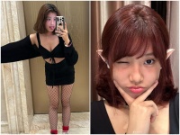 贾静雯17岁女儿近照，打扮成熟性感时尚，大方公开喜欢男生类型