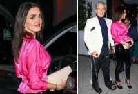 65岁巨星过生日，未婚妻比女儿还小！1家4口3个白富美，太养眼