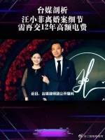 台媒剖析汪小菲离婚案细节：需再交12年高额电费！