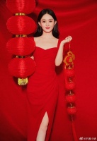 赵丽颖、杨幂、刘雨昕、傅菁 今日晚会造型