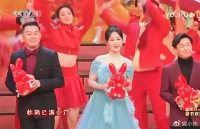 央视春晚，胖乎乎的赵丽颖不仅能镇场子，而且她的歌词还能涨知识