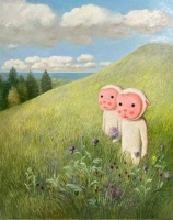 用小羊诠释柔软与坚韧，艺术家杨媛媛个人作品展“暖·春”展出
