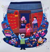 “非遗”农民画遇上交通安全宣传，妙！ | 平安春运 交警同行