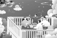聚时欢笑，散时挥手，彼此都在