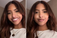 大女儿晒自拍，眼睛像瓦妮莎，嘴巴像科比！跟三公主一模一样