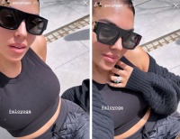 乔治娜近照，光脚遛娃，俯拍秀傲人身材！来沙特彻底当家庭主妇