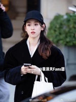章泽天巴黎时装周生图