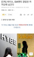 Hybe将通过S.M娱乐事业合作案将经营权交给Kakao