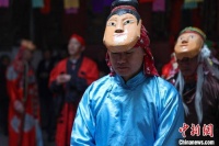 湖南临武县民俗“临武傩戏” 演绎神秘楚巫文化