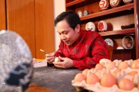 石家庄市桥西区：蛋雕技艺进校园 非遗文化共传承