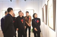 吕梁：“桃花红 杏花白”中国画小品展开展