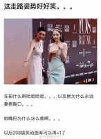 网友评迪丽热巴红毯捂胸的动作很好笑……