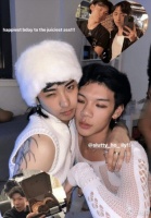 伊能静儿子哈利与男性友人亲密拥抱 风格大胆引关注