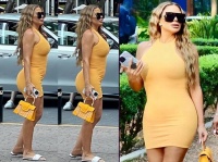 拉尔萨穿连体裙秀S曲线！外出捞金，乔丹儿子不舍，晒甜蜜吻照