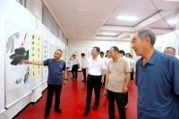 宁陵县举办庆七一廉政书画展