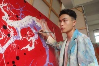 优秀！佛山00后画家，一幅画拍出15万元