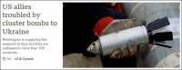 盟友都不支持，美国援乌集束弹药引爆内部分裂