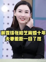 离婚十年后，谢霆锋张柏芝的境遇，夫妻差距一目了然