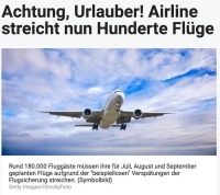 一航空公司将取消1700个航班！原因是......