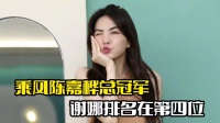 乘风4陈嘉桦获冠军！谢娜排名第四名，刘惜君未成团