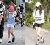 小糯米和妈妈杨幂的走路姿势简直一模一样……