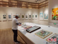 “和·合——中韩民间绘画交流展”苏州开展 “绘”聚两国民间情谊