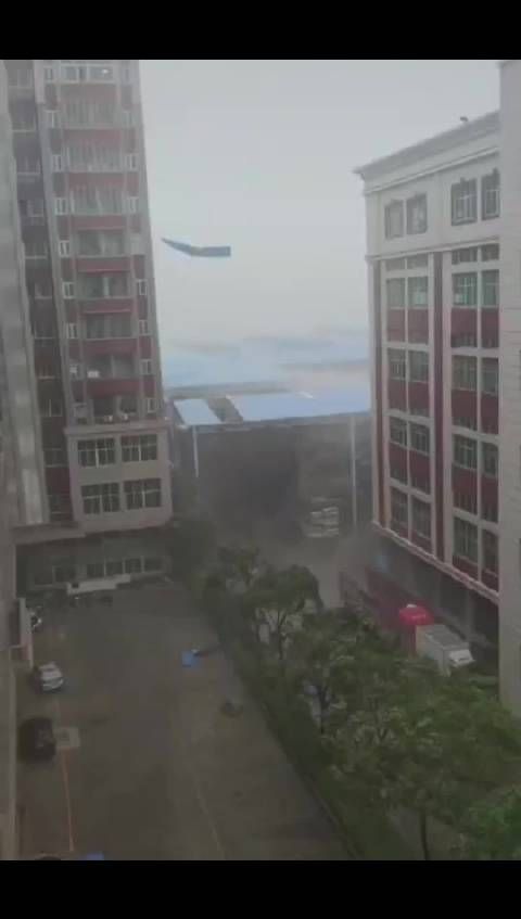 台风杜苏芮登录风力真的很大,很多东西都吹放飞了……