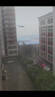 台风杜苏芮登录风力真的很大，很多东西都吹放飞了……