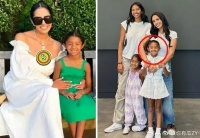 瓦妮莎1家4口近照曝光，42岁瓦妮莎身材傲人，6岁三公主个头猛长