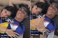 秀恩爱！乔治娜躺C罗怀里直播，小鸟依人，总裁露出百万级名表