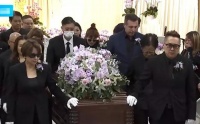 李玟遗体被灵车拉走，丈夫现身抢按火化按钮被打，灵车车牌有含义