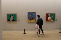 张郎郎绘画艺术展亮相中国美术馆