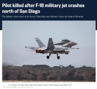 一架美军战机坠毁