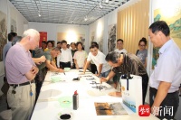 常州市职工美术书法作品展开幕