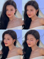 文咏珊||海边清透氛围感妆 王亚飞