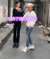 貌美女子和北京光头男子秀恩爱：他是拆迁户，我爱他和这个没关系