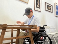 残疾人宣纸绣亮相第23届北京艺术博览会 非遗文化传承再添新“绣”