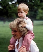 罕见的戴安娜和哈里王子合照，舐犊情深令人动容