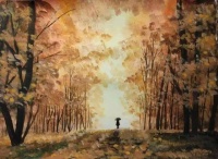 当代名家胡维平 诗/文/水彩画《秋韵》