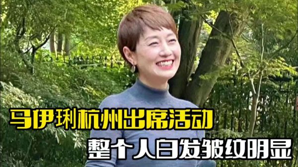 马伊琍出席活动!头发发白皱纹明显,整个人略显老态
