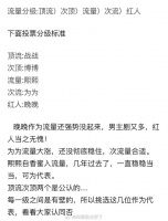 有网友做了个内娱流量分级，大家感觉客观吗？