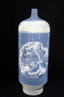 当阳峪绞胎瓷！柴战柱作品《江山如画》第十届中原（鹤壁）文博会引瞩目