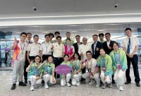 霍启刚抵达杭州进驻亚运村 与妻子郭晶晶汇合