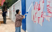 搭建艺术交流平台 宋庄村打造集装箱艺术涂鸦街区